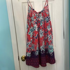 Pink patterned sundress